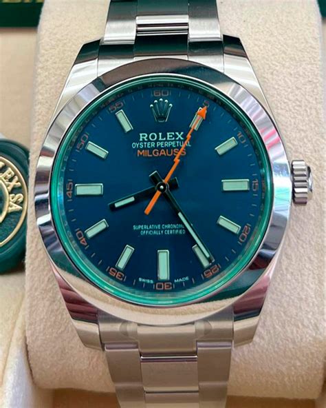 2023 rolex milgauss oystersteel blue dial|Rolex Milgauss.